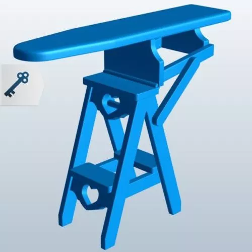Board With Stand Furniture 3d model