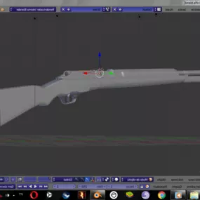 Rifle Gun Lowpoly 3d model