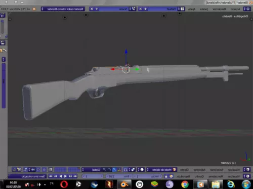 Tactical Rifle With Shells 3d model