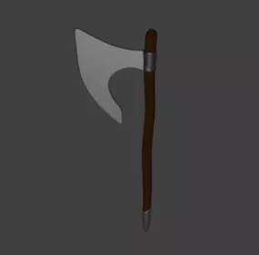 Old Rustic Axe 3d model