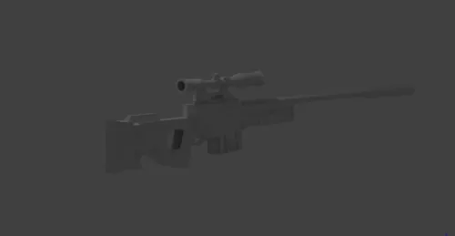 Scifi Rifle Gun 3d model