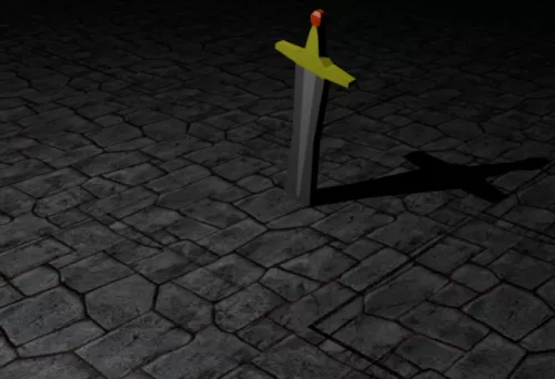 Chainsword Game Weapon Assets 3d model