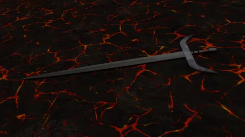 Magic Sword Cartoon Weapon 3d model