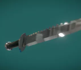 Steel Attack Knife 3d model