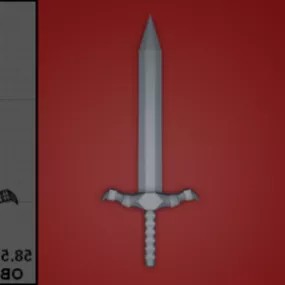 Medieval Sword V1 3d model