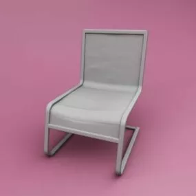 Chair S Shaped Frame 3d model