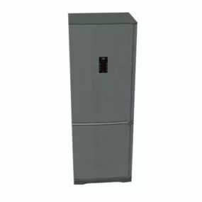 Refrigerator Two Door Grey Color 3d model