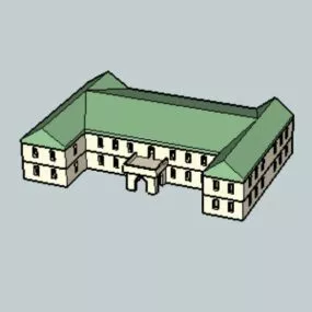 Common Government House 3d model