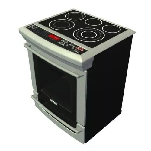 Stove With Range 3d model Stove With Range 3d model