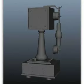 Vintage Dial Phone 3d model