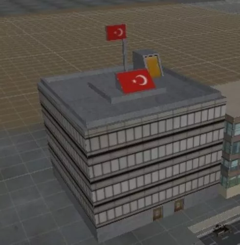 Of Main Entrance Of School 3d model