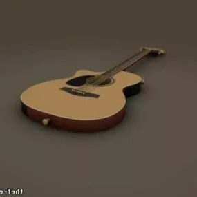 Thin Acoustic Guitar 3d model