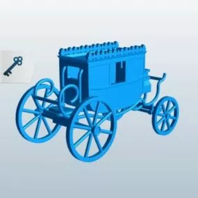 Vintage Cart 3d model