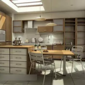 Restaurant Kitchen Integrated 3d model