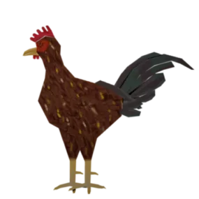 Lowpoly Rooster 3d model