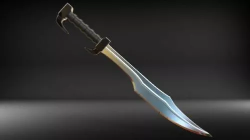 European Ancient Battle Axe 3d model