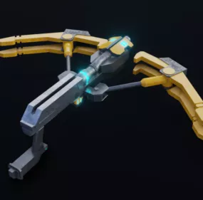 Sci-fi Game Crossbow 3d model