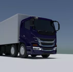 Modern Box Truck 3d model