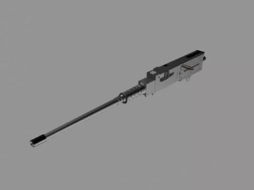 Gatling Gun 6 Barrel Rotary 3d model