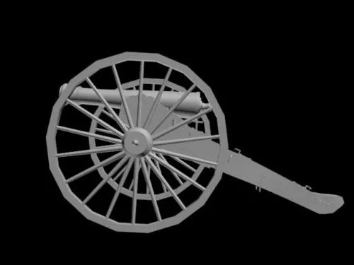 Sci Fi Sub Machine Gun Low Poly 3d model