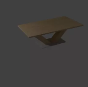 Modern Table Dining Room 3d model