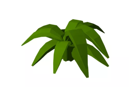 Simple Fern Green Plant 3d model Simple Fern Green Plant 3d model