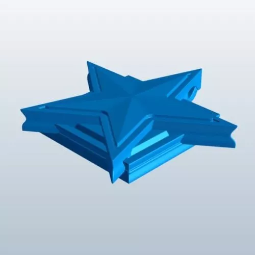 Star Shaped Decorative 3d model Star Shaped Decorative 3d model