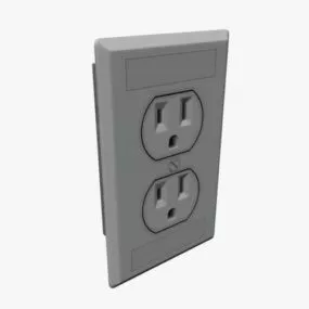 Ac Outlet Us Standard 3d model