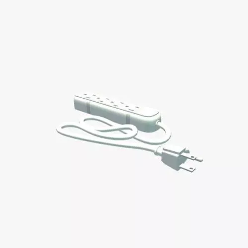 Ac Power Strip 3d model Ac Power Strip 3d model