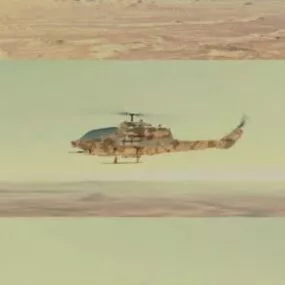 Ah-1 Helicopter 3d model