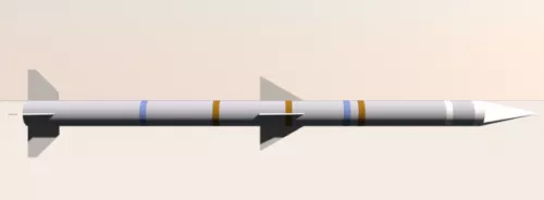China Df31 Ballistic Missile 3d model