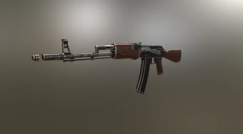 M4a1 Rifle Gun With Scope 3d model
