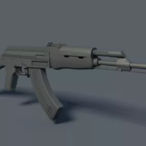 Ak47 Gun Russian Riffle 3d model