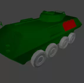 Lowpoly Apc Tank 3d model