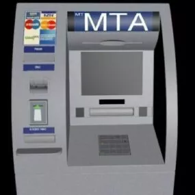 Vintage Atm 3d model