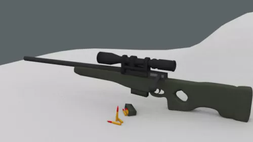 Awp Sniper Gun 3d model Awp Sniper Gun 3d model
