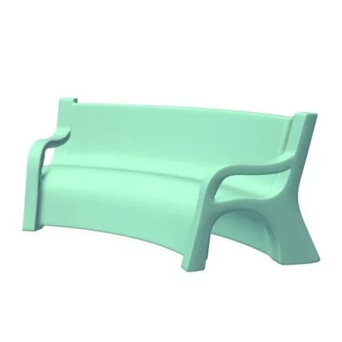 Small Table Bench Outdoor Furniture 3d model
