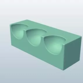 Abstract Bench Decoration 3d model