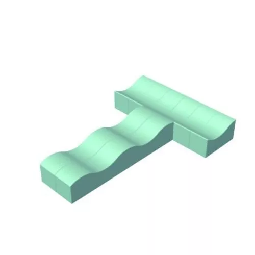 Abstract Bench Furniture 3d model Abstract Bench Furniture 3d model