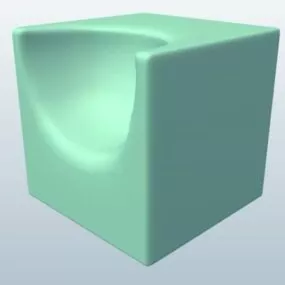Cubic Abstract Chair 3d model