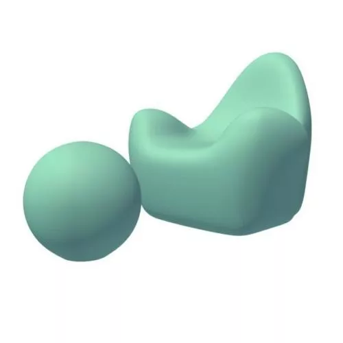 Pad Seat With Leg 3d model