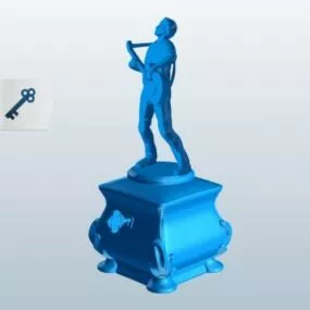 Guitar Player Figurine 3d model