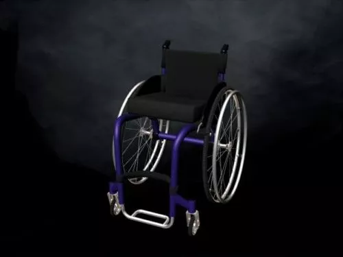 Standard Wheelchair 3d model