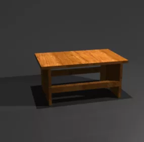 African Stool Furniture 3d model