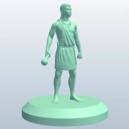 Monster With Weapon Warrior Character 3d model