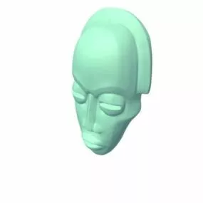 African Mask 3d model