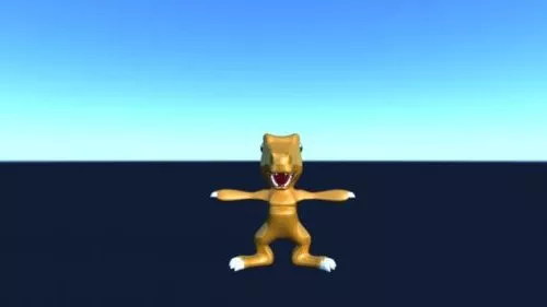 Agumon Character 3d model Agumon Character 3d model