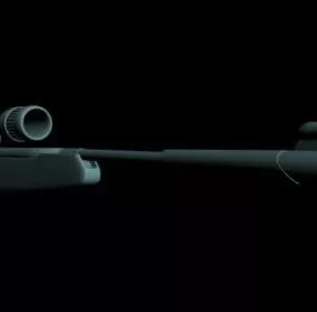 Air Rifle Weapon 3d model
