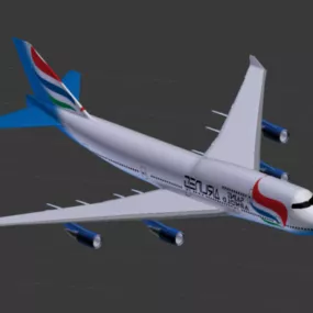 Boeing 747-400 Plane 3d model