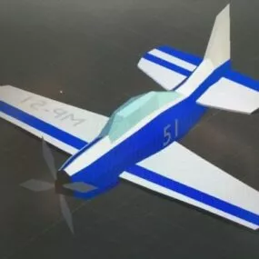 Small Private Airplane 3d model